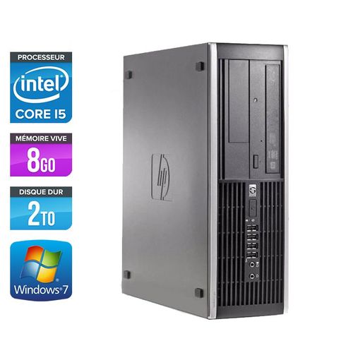 HP Elite 8200 SFF - Intel Core i5-2400 / 3.10 GHz - RAM 8 Go - HDD 2 To - DVD - GigaBit Ethernet - Windows 7 Professionnel