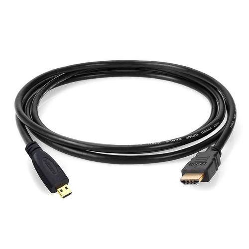 Câble Hdmi vers Micro Hdmi 1M 3D Highspeed Avec Ethernet (1 Mètre) Noir.