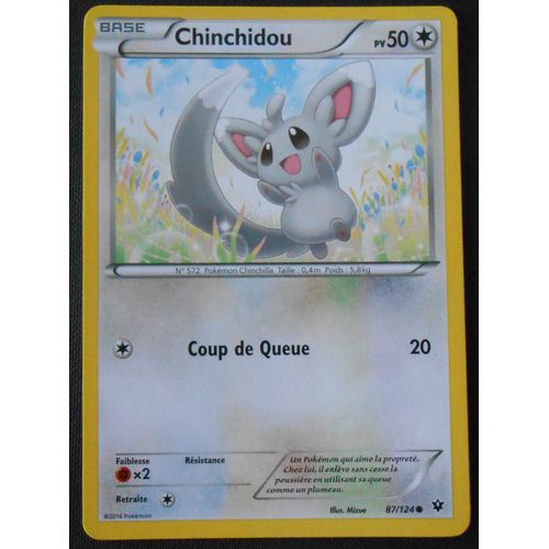 Pokémon - 87/124 - Chinchidou - Xy - Impact Des Destins - Commune