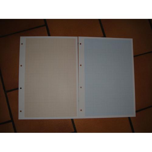 11 Feuilles De Papier Millimetre 21x29,7 90g/M2