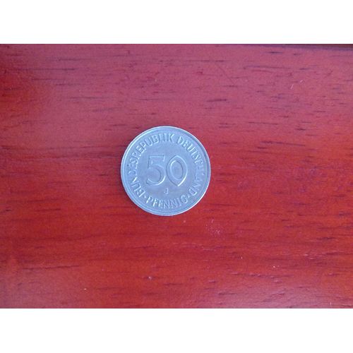 Piece 50pfennig 1990 Lettre J