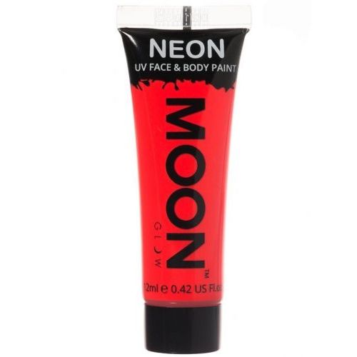 Gel Visage Et Corps Rouge Fluo Uv Moonglow? 12 Ml,