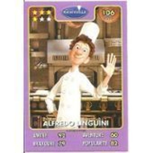 Carte Auchan Disney Pixar Alfredo Linguini - Ratatouille 106