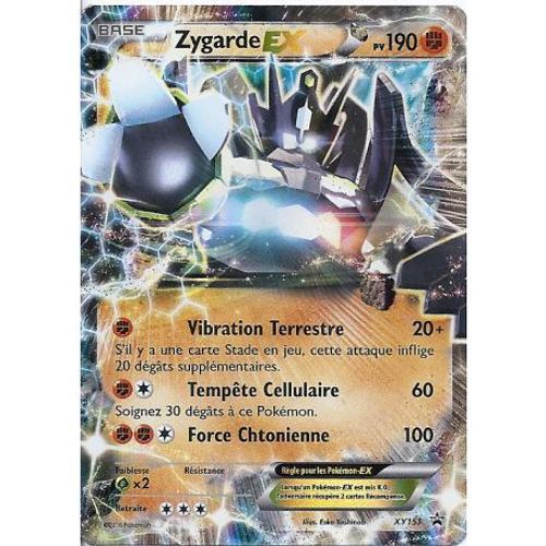 Carte Pokemon - Xy - Promo - Zygarde - Pv 190 - Xy151 - Carte Promo Ex - Vf