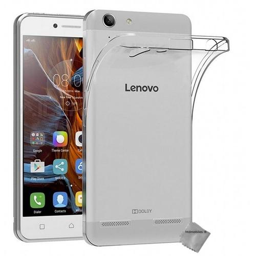 Housse Etui Coque Gel Fine Pour Lenovo K5 / K5 Plus + Verre Trempe - Transparent Tpu