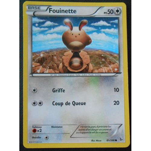 Pokémon - 81/106 - Xy - Étincelles - Fouinette - Commune