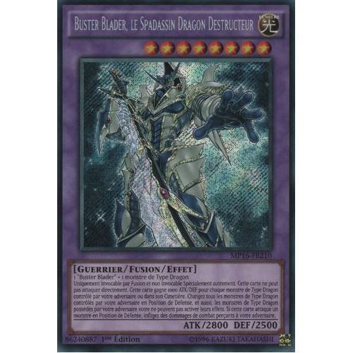 Buster Blader, Le Spadassin Dragon Destructeur Mp16 Fr210 Secret Rare