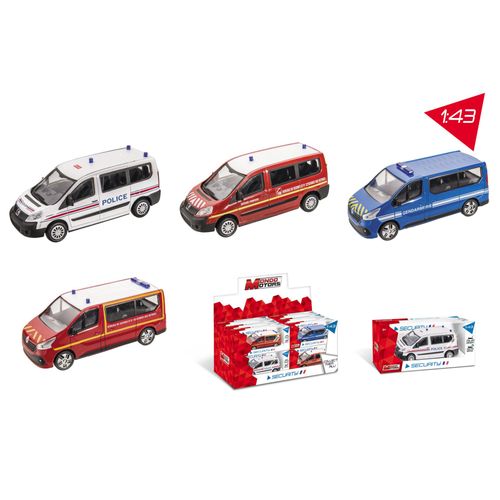 Die Cast Assortiment Camion Sécurité Francaise-Mondo