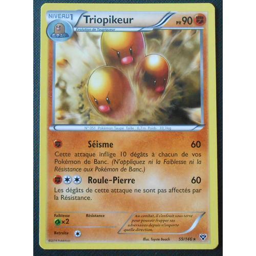 Carte Pokémon 59/146 Triopikeur 90 Pv Xy Neuf Fr