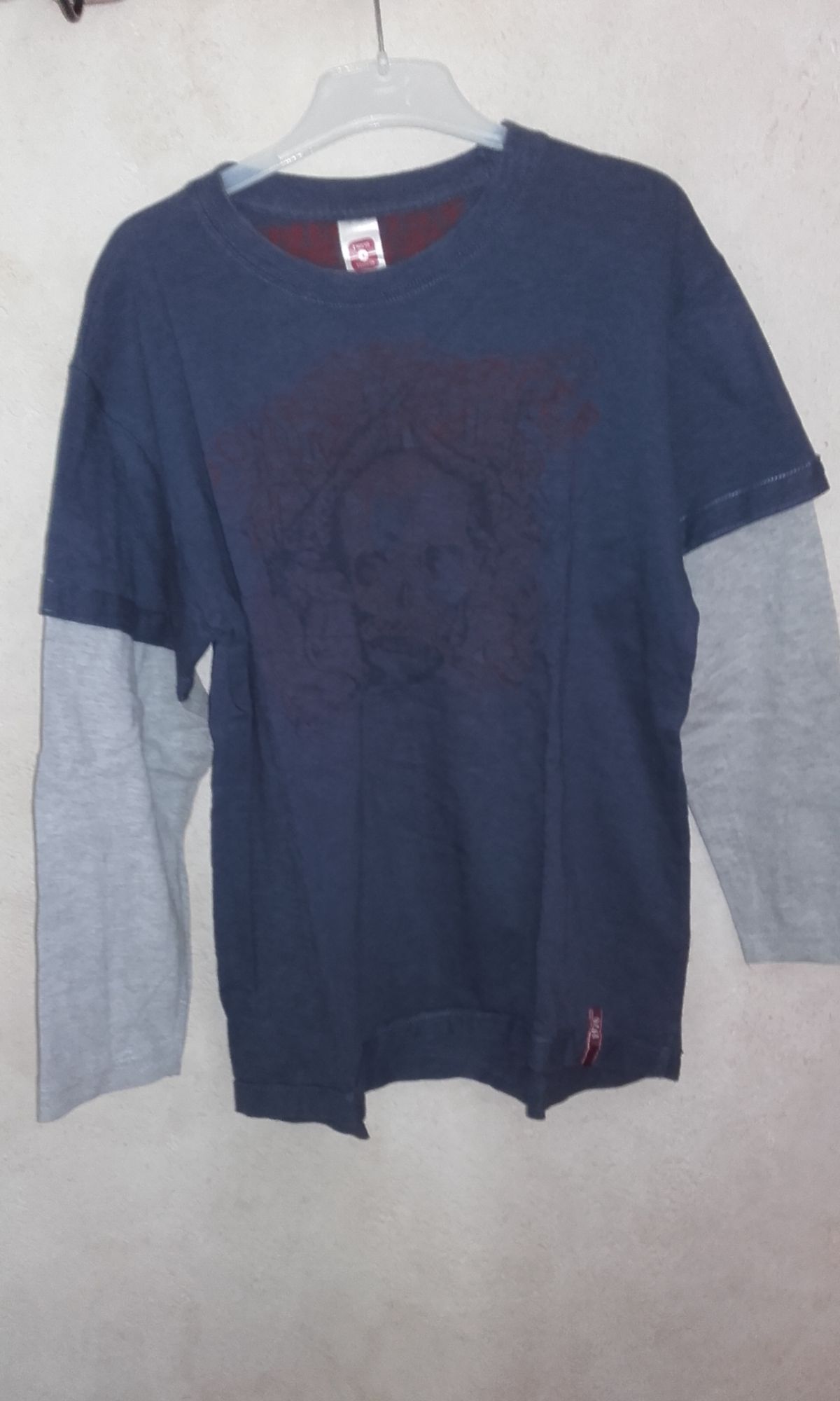 T-Shirt Manches Longues C&a Coton 12 Ans Bleu 