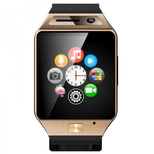 Smartwatch Bluetooth Caméra 2mp Montre Téléphone Connectée Or