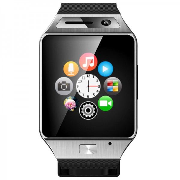 Smartwatch Bluetooth Caméra 2mp Montre Téléphone Connectée Argent