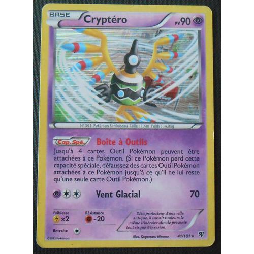 Pokémon - 41/101 - Cryptéro - Noir & Blanc - Explosion Plasma - Holo Rare