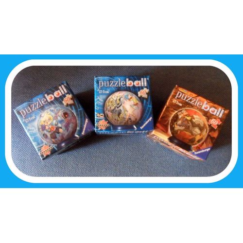 Puzzleball  Lot De 3 Différents . 2 Personnages Bakugan . 1 Gormiti 60 Pièces Chacun  