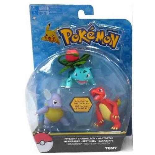 Tomy Pokémon - Pack 3 Figurines De Combat