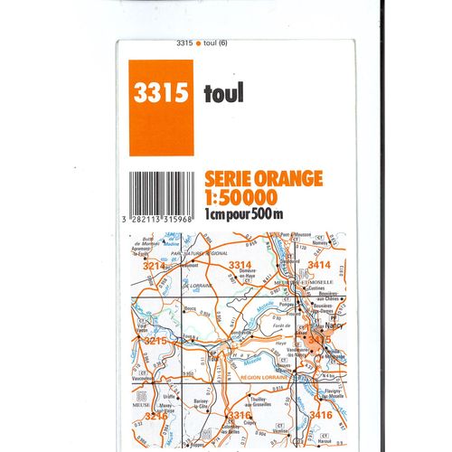 Toul 3315 1:50 000