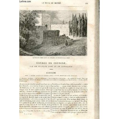 Le Tour Du Monde - Nouveau Journal Des Voyages - Livraison N°257, 258, 259 Et 260 - Voyage En Espagne - Grenade Par Gustave Doré Et Ch. Davillier.