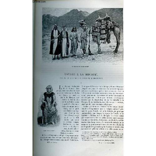Le Tour Du Monde - Nouveau Journal Des Voyages - Livraison N°1676 - Voyage À La Mecque Par Le Docteur C. Snouck Hurgronje.