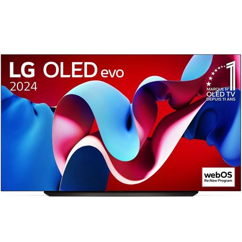 TV OLED Evo LG OLED83C4 210 cm 4K UHD Smart TV 2024 Noir et Brun