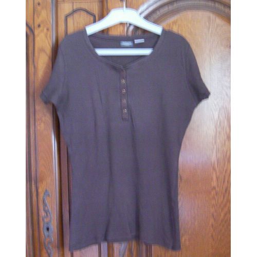 T-Shirt Marron La Redoute - Taille 38/40