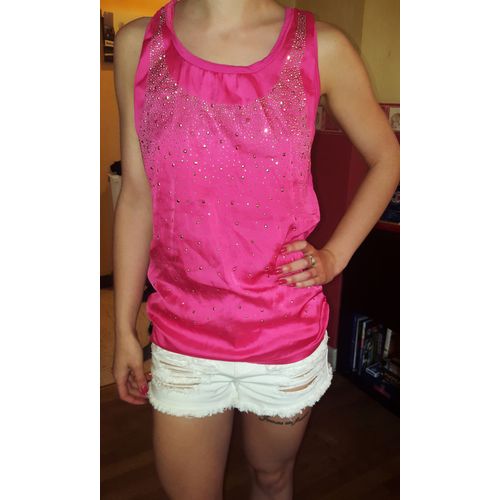 Top Robe Avec Strass 36 Rose