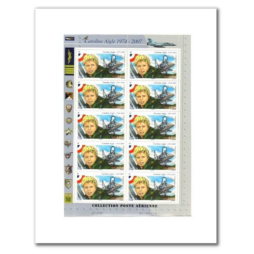 Feuillet 10 Timbres Caroline Aigle