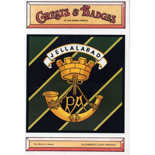 Cp - Grests &badges - Insigne 'the Somerset Light Infantry' British Army