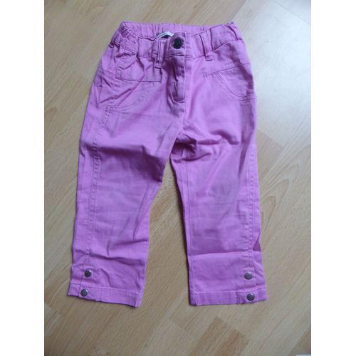 Pantalon 3 Pommes . Coton 4 Ans Rose