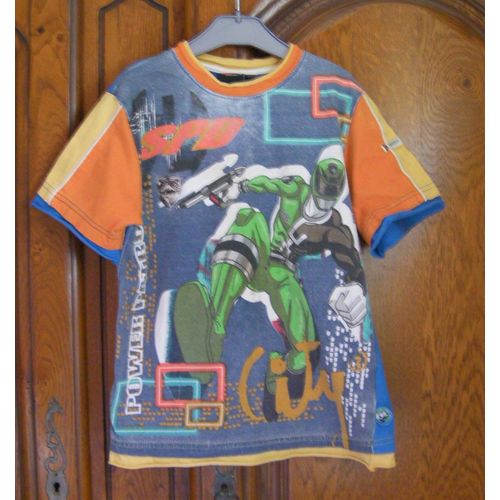T-Shirt Power Rangers - Taille 8 Ans