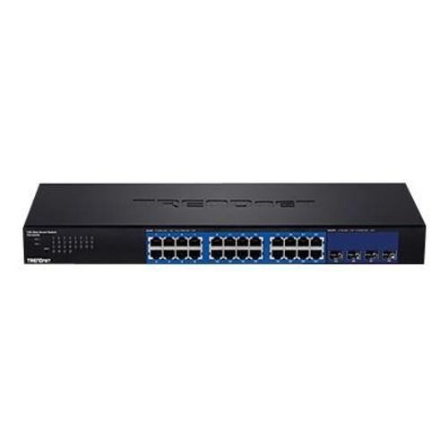 TRENDnet TEG 30284 - Commutateur - intelligent - 24 x 10/100/1000 + 4 x 10 Gigabit SFP+ - Montable sur rack - Conformité TAA