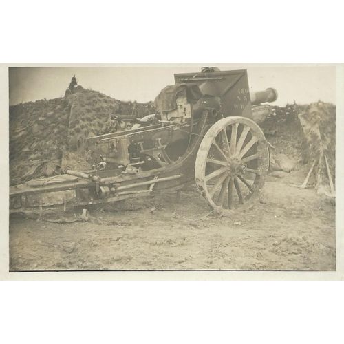 Carte Postale Ancienne : Militaria - Artillerie Lourde : Canon