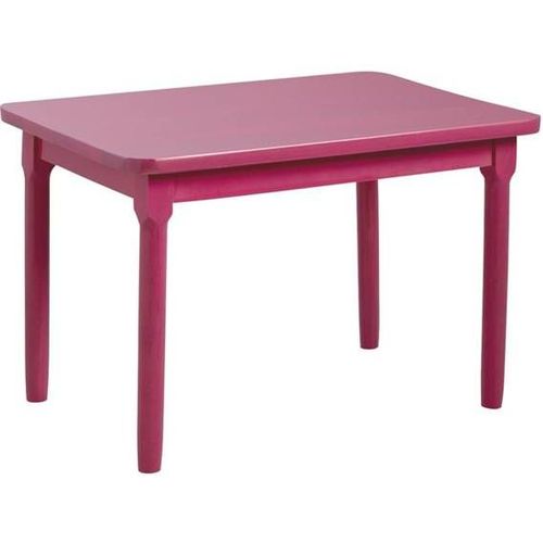 Table Enfant En Hêtre Couleur Framboise