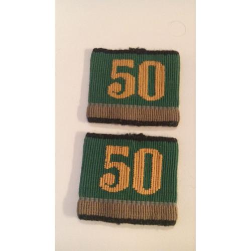 Paire Fourreau D'épaule 50 Ème Régiment 