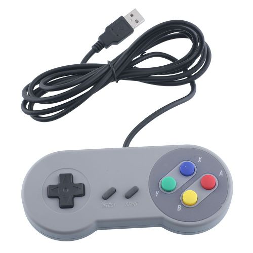 Usb Classique Famicom Snes Joypad Manette De Jeux For All Pc / Mac Super Nintendo Jeux