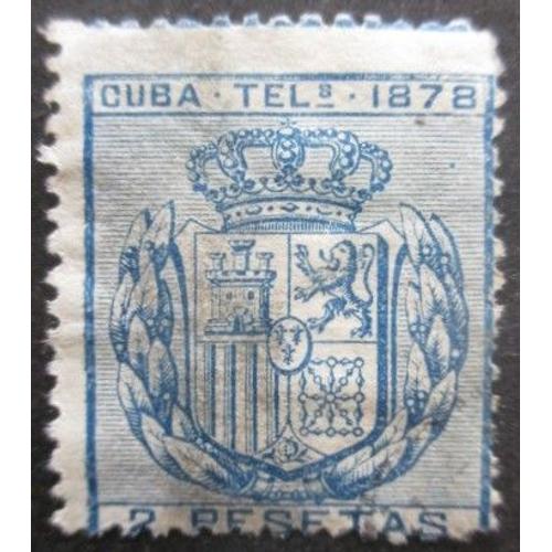 Cuba Télégraphe N°43 Armoirie Oblitéré
