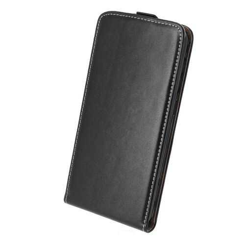 Pour Htc Desire 825 : Housse Aspect Cuir Noir Rabat Luxe