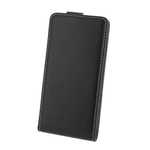 Pour Htc Desire 530 : Housse Aspect Cuir Noir Rabat Luxe