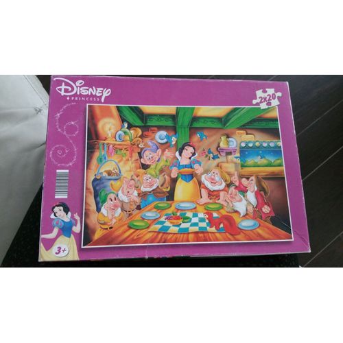 Puzzle 20 Pièces Puzzle 2 X 20 Pièces - Princesses Disney : Blanche Neige