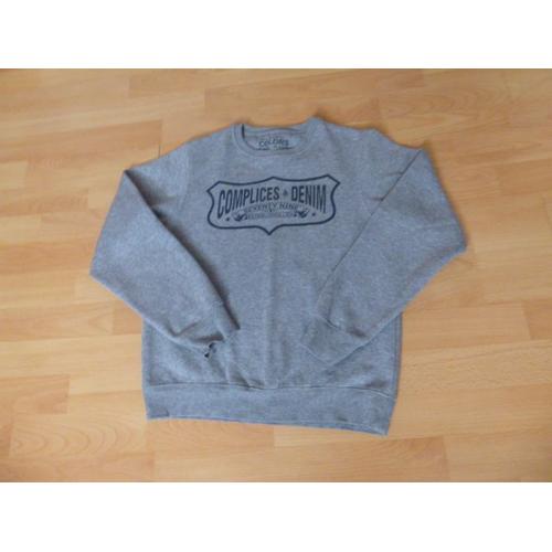 Sweat Gris Manches Longues - Complices- 12 Ans 