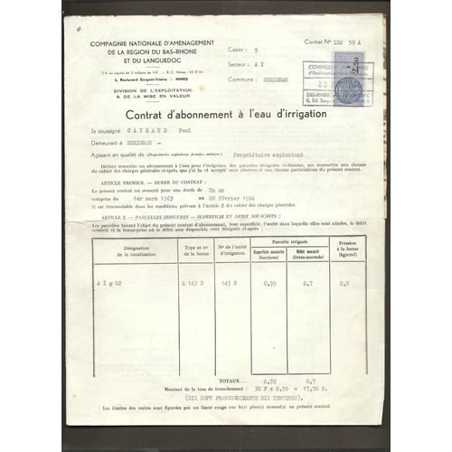 Contrat D'abonnement