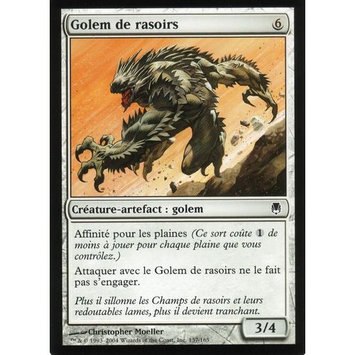 Golem De Rasoirs - Mtg - Sombracier - C - 137/165