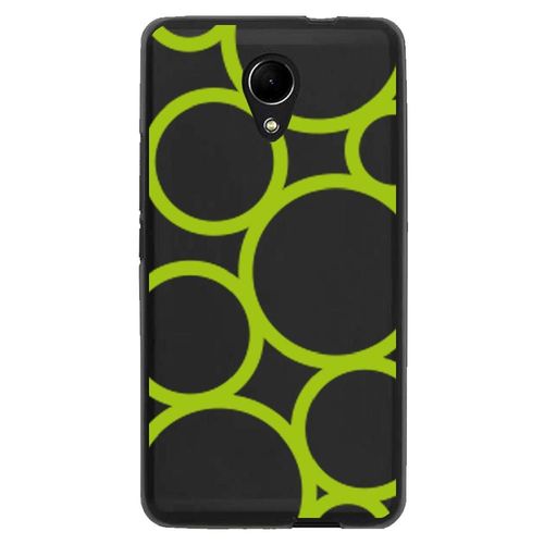 Coque Souple Pour Wiko Robby Avec Impression Motifs Ronds Verts