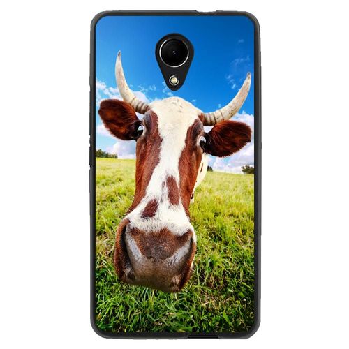 Coque Souple Pour Wiko Robby Avec Impression Motifs Vache