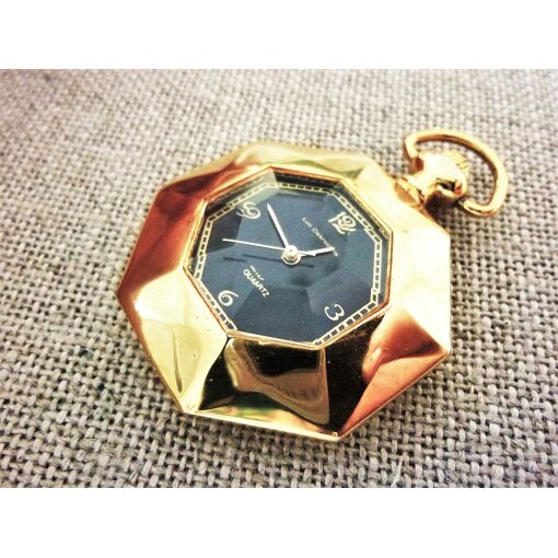 Pendentif Montre Orientaliste LUC DESROCHES LDR1008 - Homme, Plaqué Or, Quartz, Jour/date - Années 80