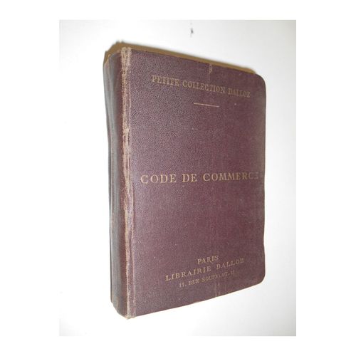 Code De Commerce 1936 / Dalloz / Réf34437