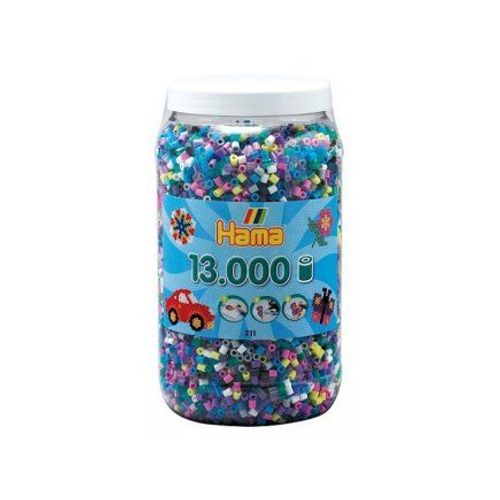 Pot 13000 Perles Hama Midi Mélange Coloris Assortis Réf 211-69