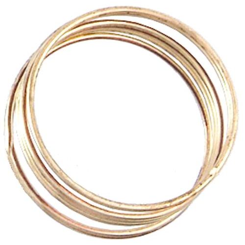 Bague Spirale Mémoire De Forme Doré