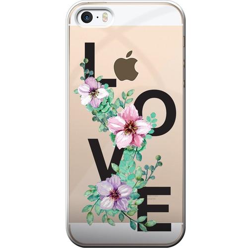 Coque Rigide Transparente Love Pour Iphone 5/5s/Se