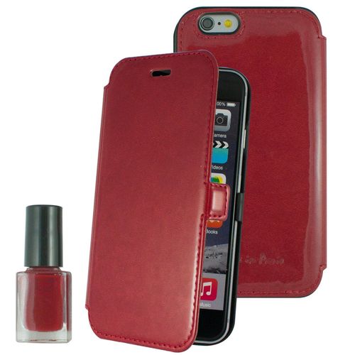 Muvit Life Pack Etui Folio Rouge Et Vernis Apple Iphone 6/6s