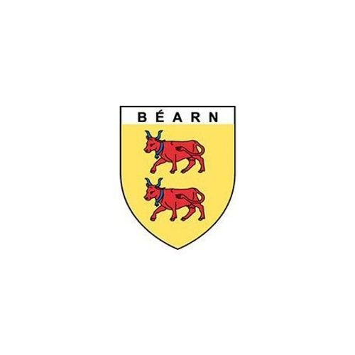 Béarn Blason Ovale Autocollant Adhésif